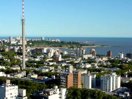 Vista de Punta Carretas / Barrio Palermo / Antena de Canal 10