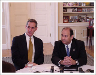 Photo of Ambassdor Silverstein and Assistant Secretary Noriega